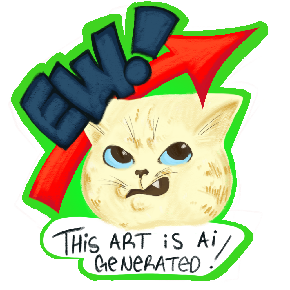 EW! Disgusted Cat Sticker